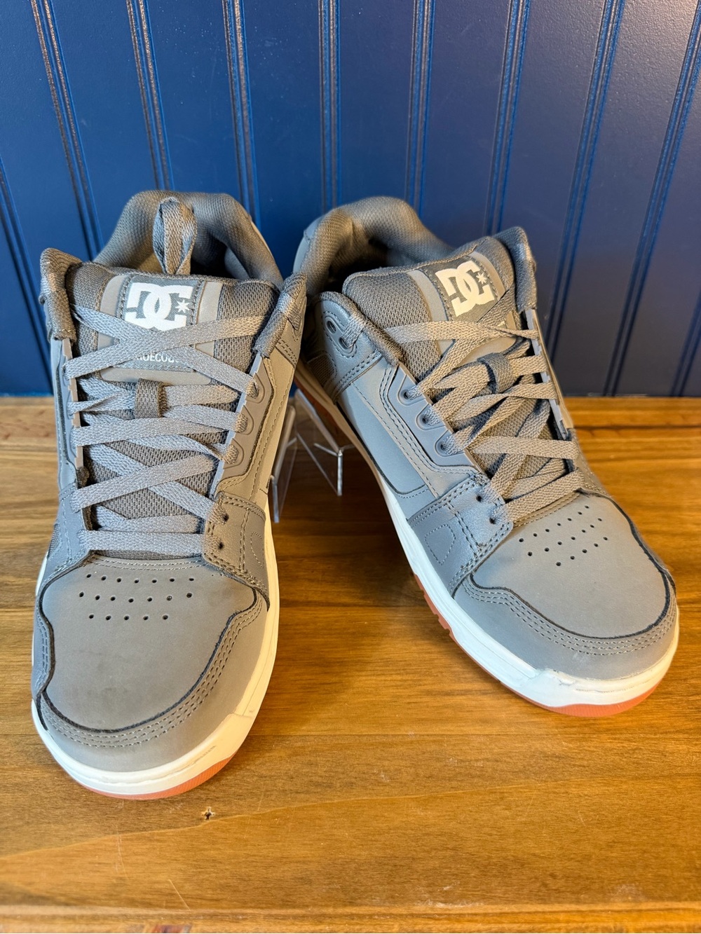 DC Shoes Work Crew Stag Work Composite Toe Slip Resistant Men’s 7.5 Gray